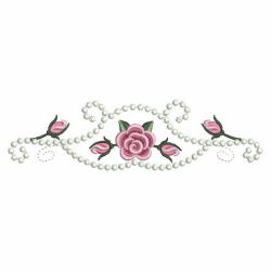 Pearl Roses Borders 2 04(Sm) machine embroidery designs
