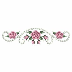 Pearl Roses Borders 2 05(Lg) machine embroidery designs