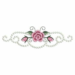 Pearl Roses Borders 2 07(Sm) machine embroidery designs