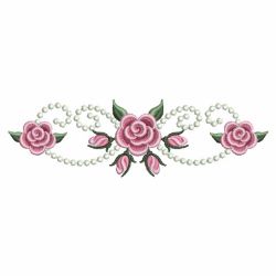 Pearl Roses Borders 2 09(Sm) machine embroidery designs
