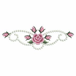 Pearl Roses Borders 2 10(Md) machine embroidery designs