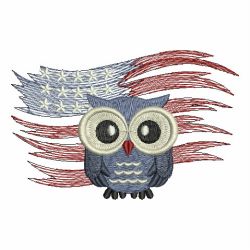 Patriotic Owls 09 machine embroidery designs