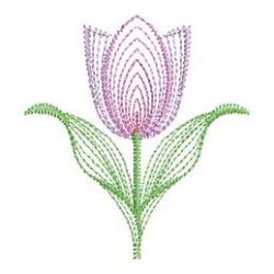 Vintage Tulips 02(Lg) machine embroidery designs