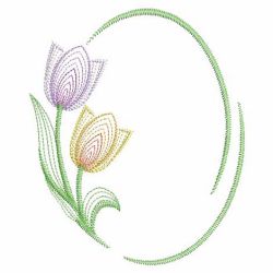 Vintage Tulips 04(Sm) machine embroidery designs