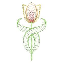 Vintage Tulips 06(Md) machine embroidery designs