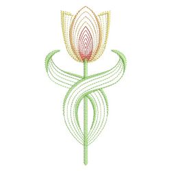 Vintage Tulips 06(Lg) machine embroidery designs