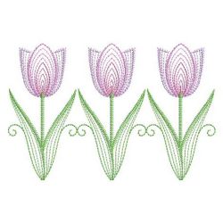 Vintage Tulips 08(Sm) machine embroidery designs