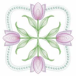 Vintage Tulips 11(Md) machine embroidery designs