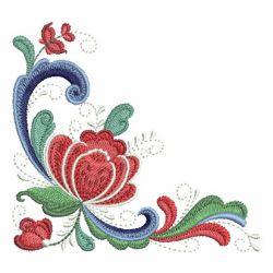 Rosemaling Roses 2 02 machine embroidery designs