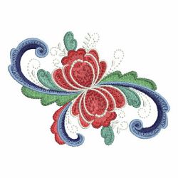 Rosemaling Roses 2 05 machine embroidery designs