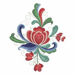 Rosemaling Roses 2 06 machine embroidery designs
