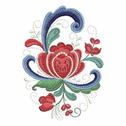 Rosemaling Roses 2 07 machine embroidery designs