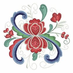 Rosemaling Roses 2 09 machine embroidery designs