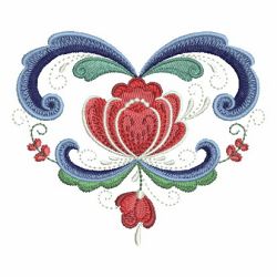 Rosemaling Roses 2 10 machine embroidery designs