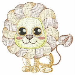 Rippled Baby Animals 3 04(Lg) machine embroidery designs