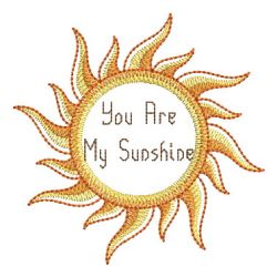 You Are My Sunshine 09 machine embroidery designs
