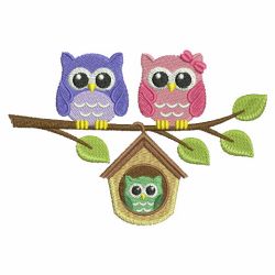 Baby Owls 3 04 machine embroidery designs