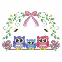 Baby Owls 3 09 machine embroidery designs