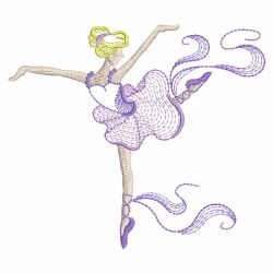 Rippled Ballerina 2 03(Lg) machine embroidery designs