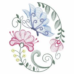 Rippled Butterflies 5 02(Sm) machine embroidery designs