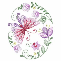 Rippled Butterflies 5 03(Lg) machine embroidery designs