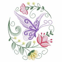 Rippled Butterflies 5 04(Sm) machine embroidery designs