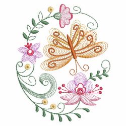 Rippled Butterflies 5 05(Md) machine embroidery designs