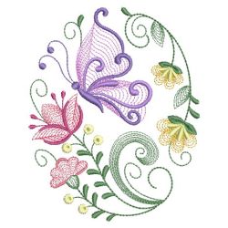 Rippled Butterflies 5 06(Sm) machine embroidery designs