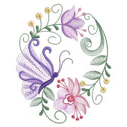 Rippled Butterflies 5 07(Sm) machine embroidery designs