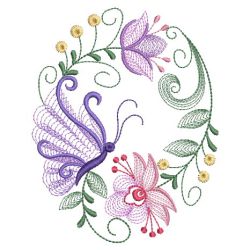 Rippled Butterflies 5 07(Md) machine embroidery designs