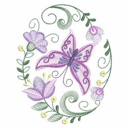 Rippled Butterflies 5 08(Md) machine embroidery designs