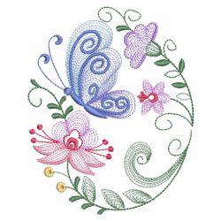 Rippled Butterflies 5 10(Md) machine embroidery designs