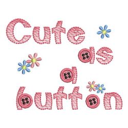 Cute As A Button 2 07 machine embroidery designs