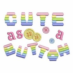 Cute As A Button 2 11 machine embroidery designs