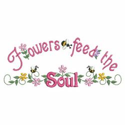 Flowers Feed The Soul(Sm) machine embroidery designs