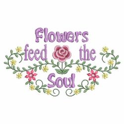 Flowers Feed The Soul 03(Lg) machine embroidery designs