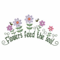 Flowers Feed The Soul 05(Lg) machine embroidery designs