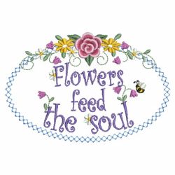 Flowers Feed The Soul 09(Sm) machine embroidery designs