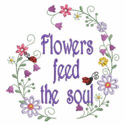 Flowers Feed The Soul 11(Lg) machine embroidery designs