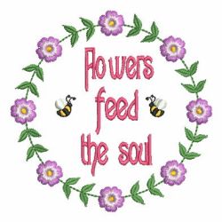 Flowers Feed The Soul 13(Sm) machine embroidery designs