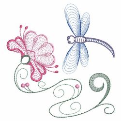 Rippled Dragonflies 3 04(Md) machine embroidery designs