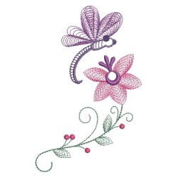 Rippled Dragonflies 3 05(Md) machine embroidery designs