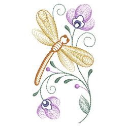 Rippled Dragonflies 3 07(Md) machine embroidery designs