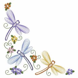 Rippled Dragonflies 3 11(Lg) machine embroidery designs