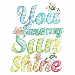 You Are My Sunshine 2 04(Md) machine embroidery designs