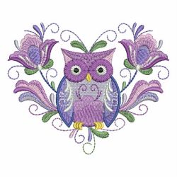 Rosemaling Owl 08 machine embroidery designs