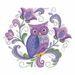 Rosemaling Owl 09 machine embroidery designs