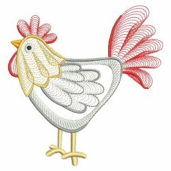 Rippled Farm Animals 07(Lg) machine embroidery designs