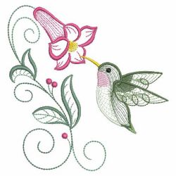 Rippled Hummingbirds 3 04(Md) machine embroidery designs