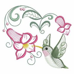 Rippled Hummingbirds 3 08(Md) machine embroidery designs